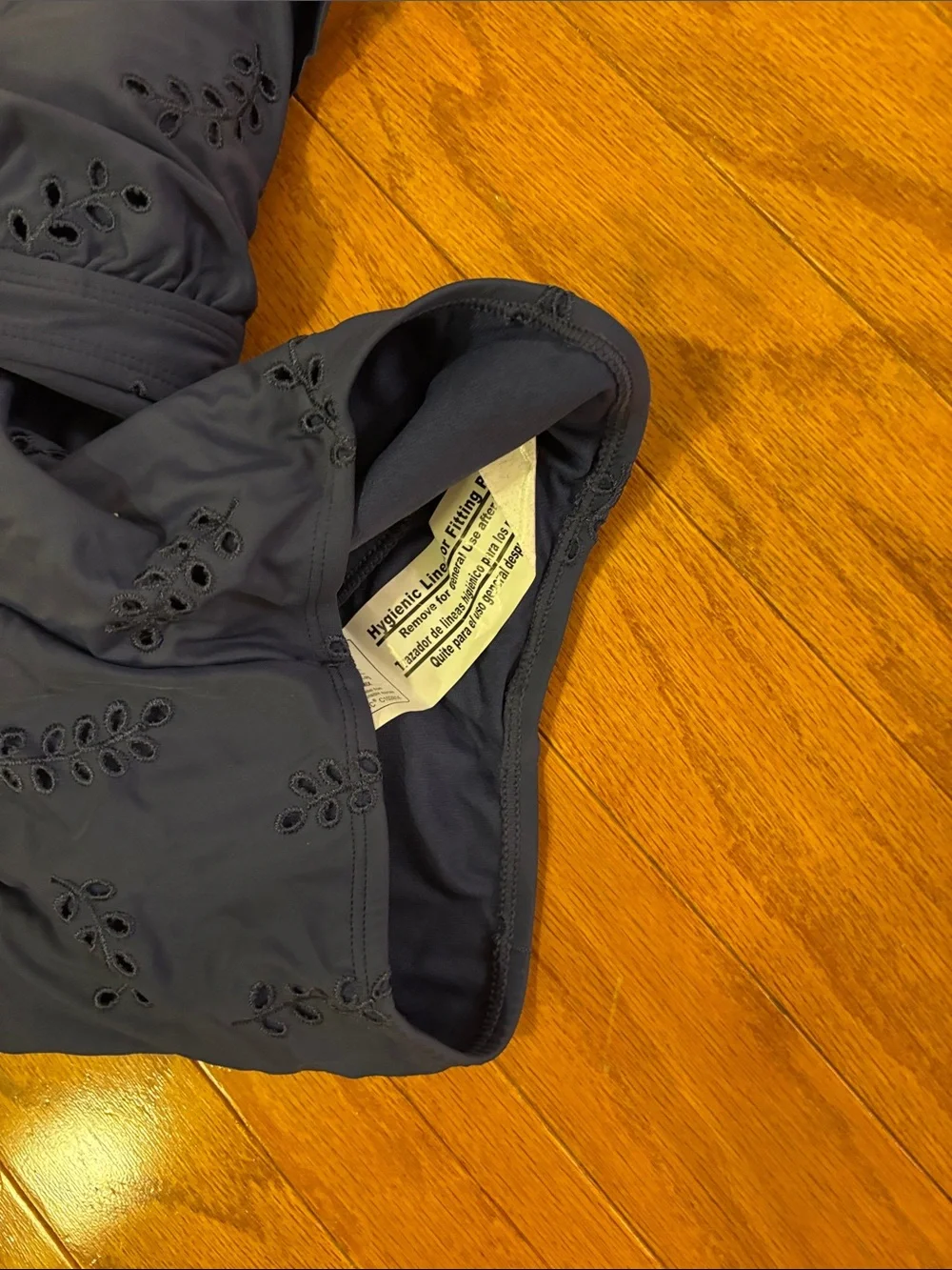 Time and Tru Navy Blue One-Piece Swimsuit‎ XS